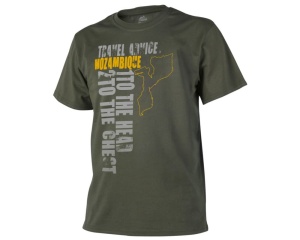 T-Shirt Travel Advice: Mozambique Olive Green (TS-TAM-CO-02)
