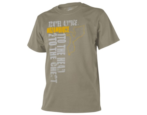 T-Shirt Travel Advice: Mozambique Beżowy-2342