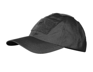 Czapka Baseball - PolyCotton Ripstop - Czarna (CZ-BBC-PR-01)