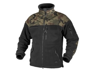 Bluza INFANTRY - Fleece - Czarna/PL Woodland (BL-INF-HF-17)