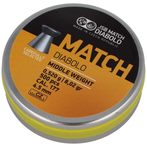 Śrut JSB Yellow Match Middle Weight 4.52mm 500szt-2961