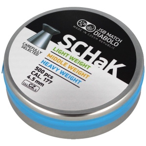 Śrut JSB SCHaK Heavy Weight 4.5mm 0.535g (001045-500-BLUE)