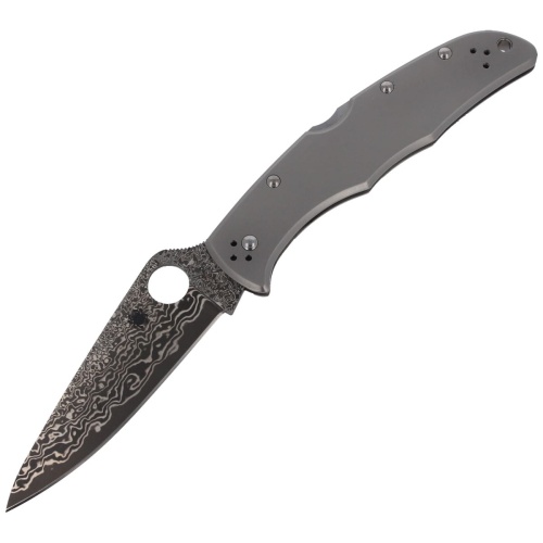 Nóż Spyderco Endura 4 Titanium Damascus Plain-3371