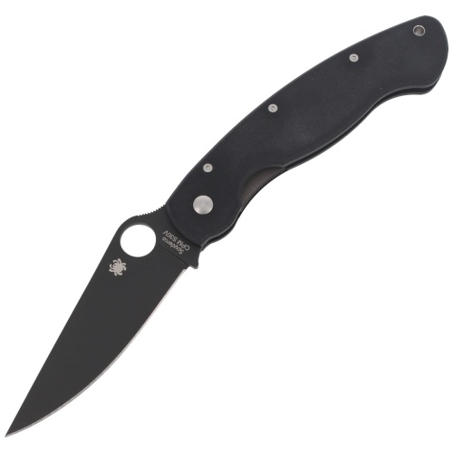 Nóż Spyderco Military Model G-10 Black Black Blade-3395