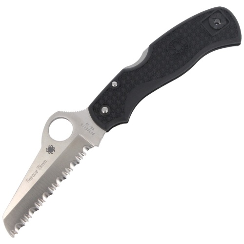 Nóż Spyderco Rescue 79mm Lightweight Black Spyder-3673