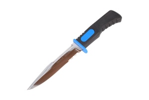 Nóż nurkowy Muela Black-Blue 140mm (SUB-14.3)