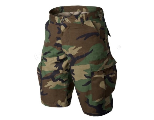 Krótkie Spodnie BDU - Cotton Ripstop - US Woodland-4348