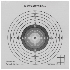 Tarcze wiatrówkowe strzeleckie 100 szt. 