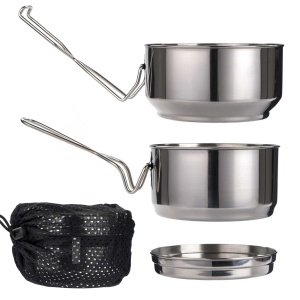 Menażka ze stali nierdzewnej - Helikon - 3 częściowa