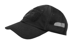 Czapka Baseball VENT - PolyCotton Ripstop - Czarna
